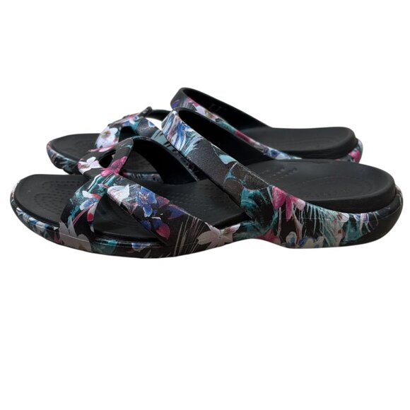 Crocs Meleen Twist Floral Slide Sandals - Picture 4 of 6